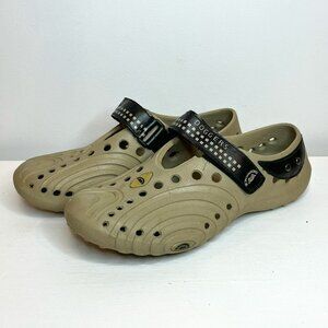 Doggers Women's Beige Clog Comfy Slip-on Shoes - Size 7/8